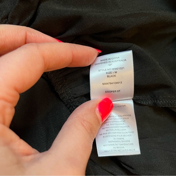Cooper St. black peplum top size medium - Picture 3 of 5